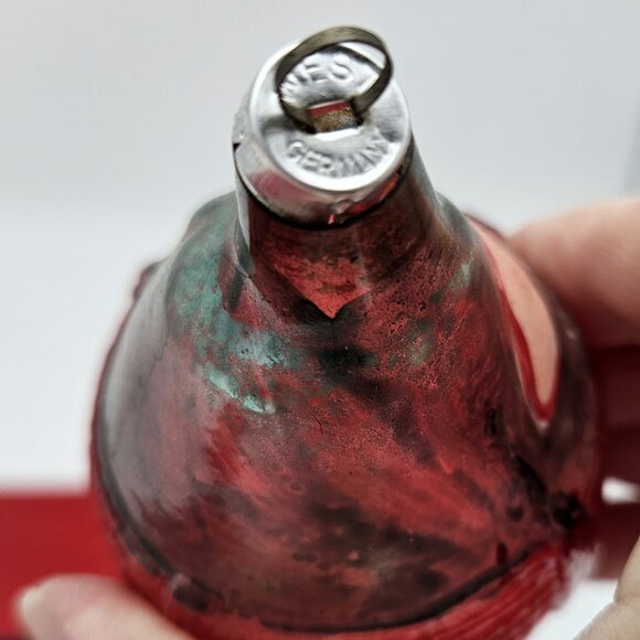 Wine Jug Cask ~ Vintage ~ Blown Glass Ornament ~ West Germany - Picture 12 of 13